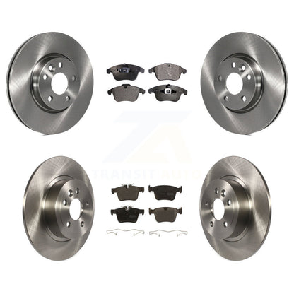 Disc Brake Rotors & Semi-Metallic Pad Front Rear Kit For Land Rover Range Evoque