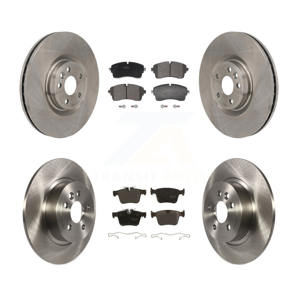 Disc Brake Rotors & Semi-Metallic Pad Front Rear Kit For Land Rover Range Evoque