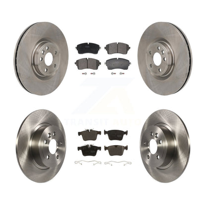 Disc Brake Rotors & Semi-Metallic Pad Front Rear Kit For Land Rover Range Evoque