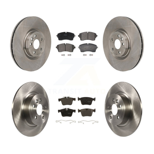 Disc Brake Rotors & Semi-Metallic Pad Front Rear Kit For Land Rover Range Evoque