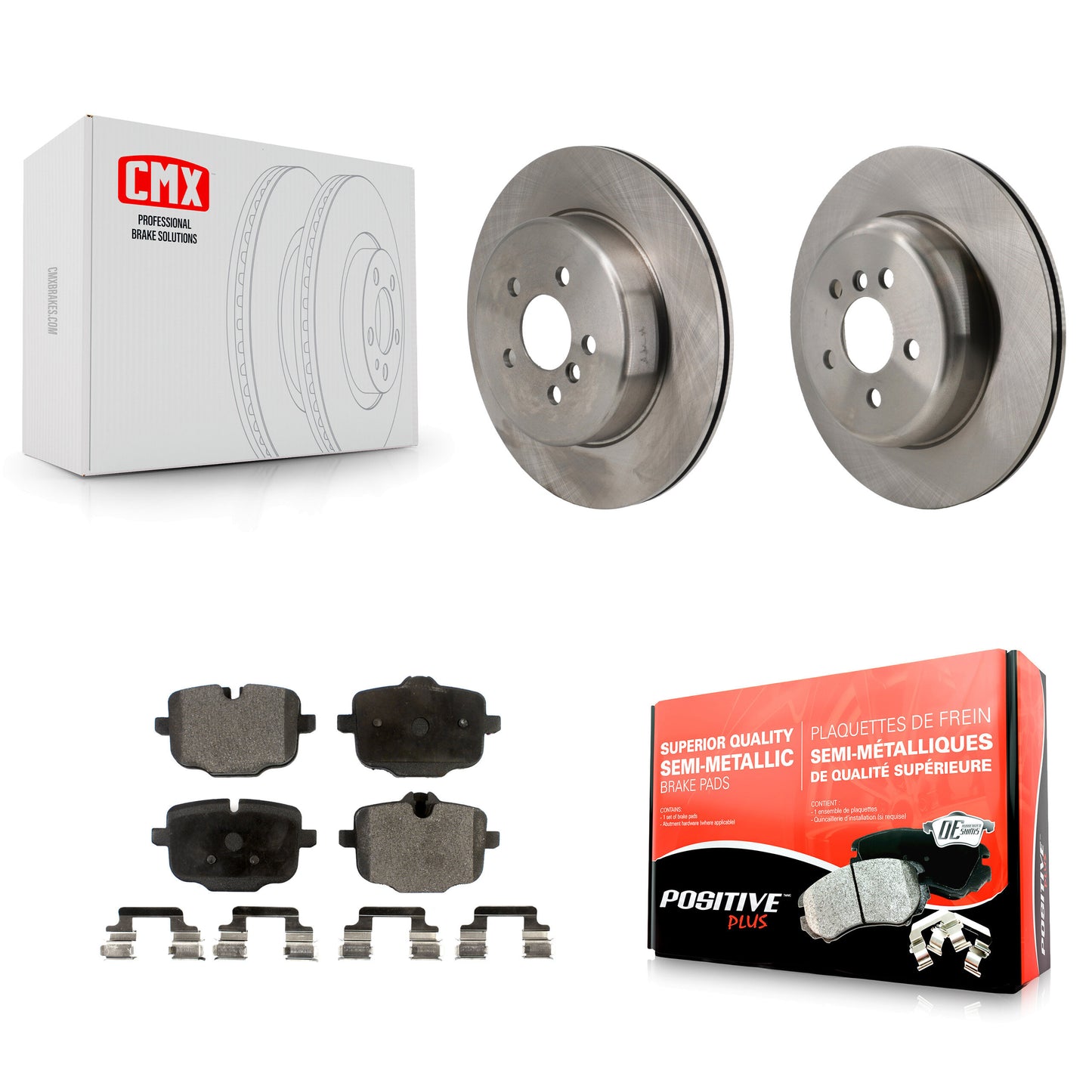 Brake Rotor Semi-Metallic Pad Rear Kit For BMW X4 With 330mm Diameter
