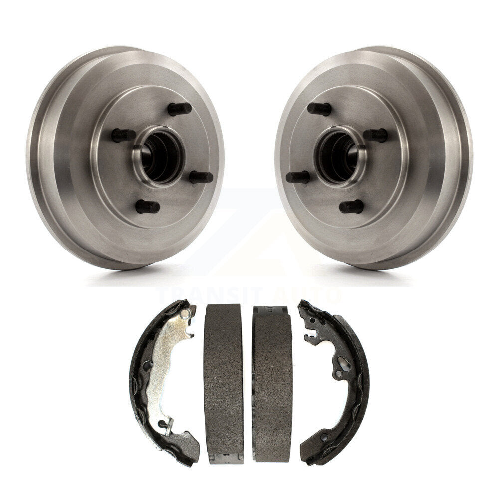 Brake Drum Shoes Rear Kit For 2000-2008 Ford Focus Wheel Bearing Included