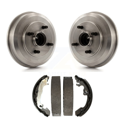 Brake Drum Shoes Rear Kit For 2000-2008 Ford Focus Wheel Bearing Included