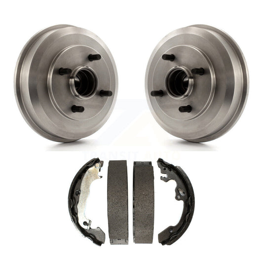 Brake Drum Shoes Rear Kit For 2000-2008 Ford Focus Wheel Bearing Included
