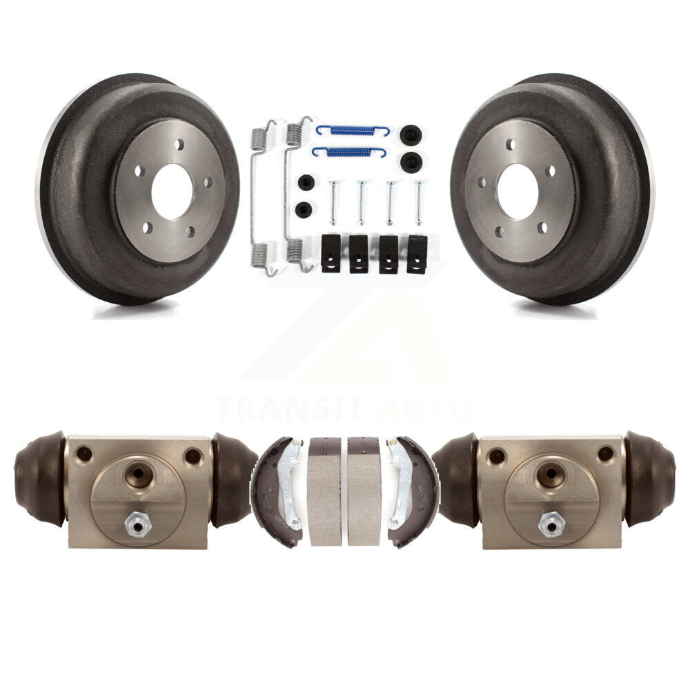 Brake Drum Shoes Spring And Cylinder Rear Kit For 2010-2013 Ford Transit Connect