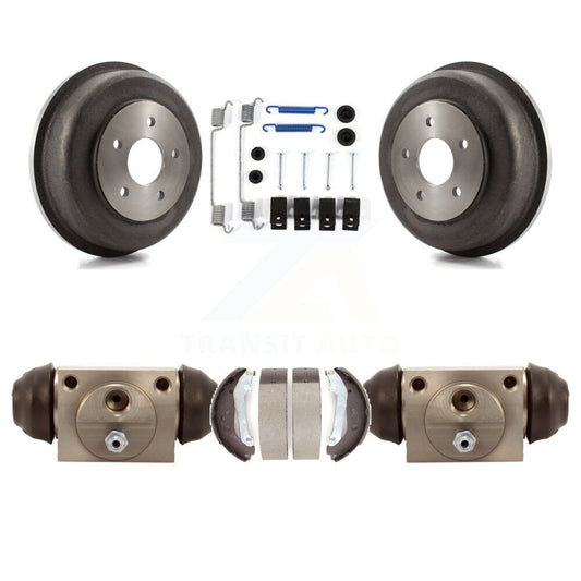 Brake Drum Shoes Spring And Cylinder Rear Kit For 2010-2013 Ford Transit Connect