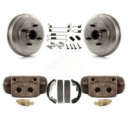 Brake Drum Shoe Spring & Cylinder Rear Kit For Ford Focus Wheel Bearing Included