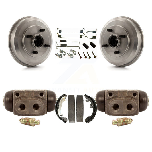 Brake Drum Shoe Spring & Cylinder Rear Kit For Ford Focus Wheel Bearing Included