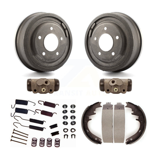 Brake Drum Shoes Spring & Cylinder Rear Kit (6Pc) For Ford F-150 E-150 Econoline