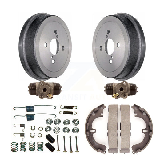 Brake Drum Shoes Spring And Cylinder Rear Kit (6Pc) For Toyota Corolla Prizm Geo