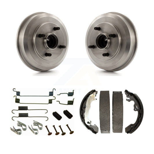 Brake Drum Shoes Spring Rear Kit For 2000-2008 Ford Focus Wheel Bearing Included