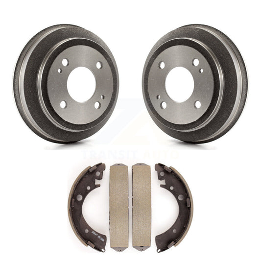 Brake Drum Shoes Rear Kit For Honda Civic EX DX with Coupe Manual transmission