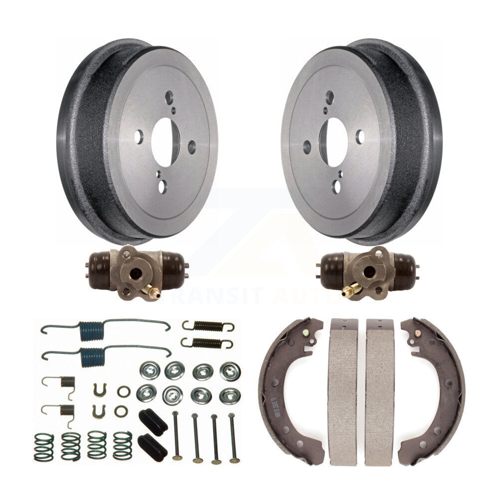 Brake Drum Shoes Spring Cylinder Rear Kit (6Pc) For 02 Toyota Corolla From 04