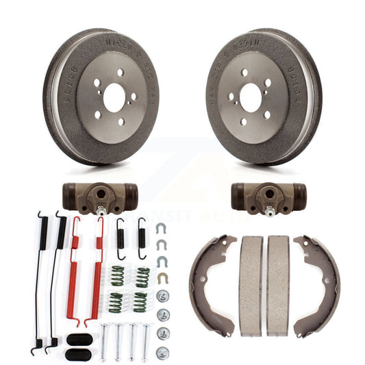 Brake Drum Shoes Spring & Cylinder Rear Kit (6Pc) For Toyota Matrix Pontiac Vibe