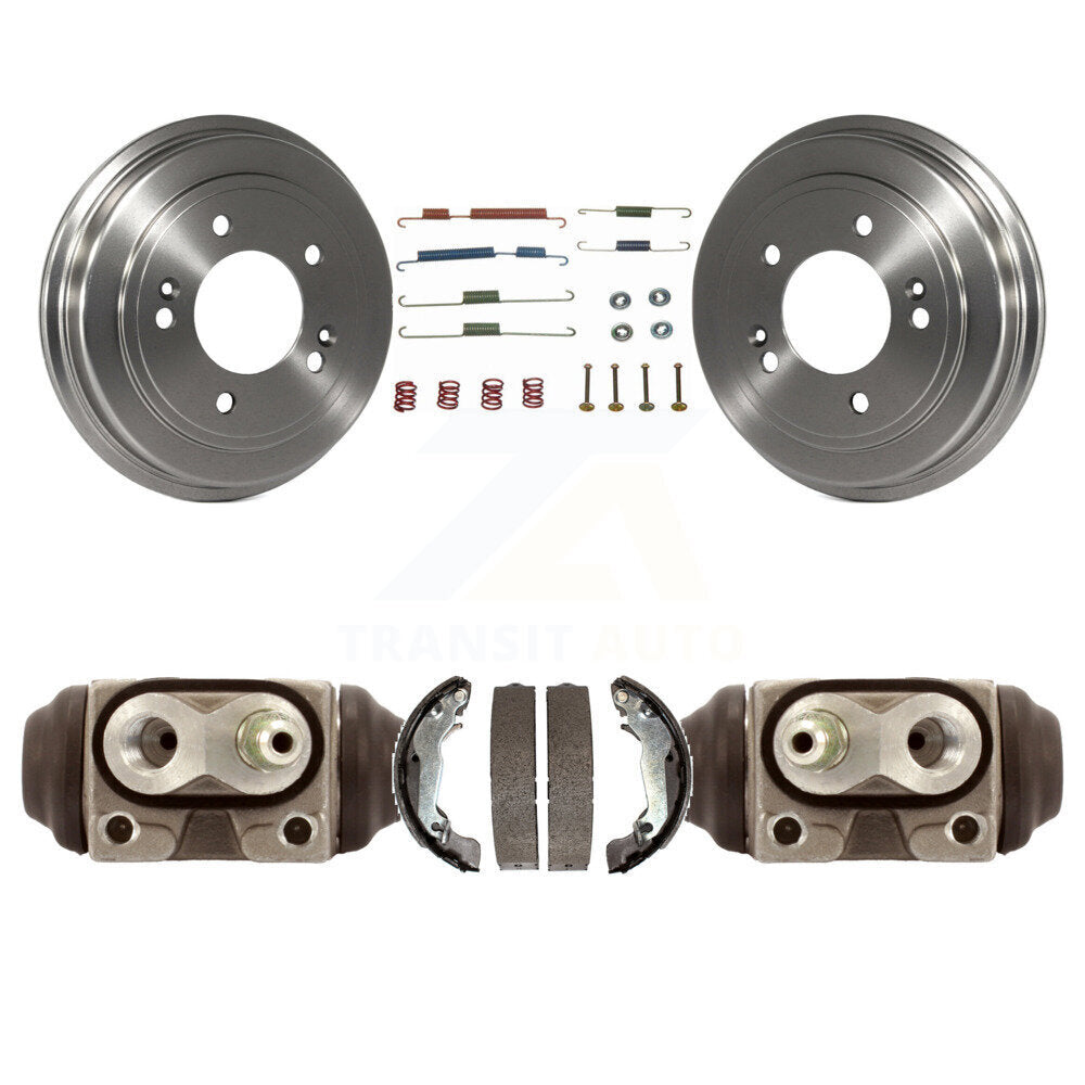 Brake Drum Shoes Spring And Cylinders Rear Kit For 2008-2010 Hyundai Elantra