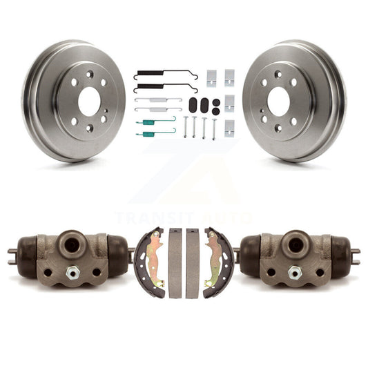 Brake Drum Shoes Spring And Cylinders Rear Kit For 2011-2014 Mazda 2