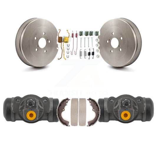 Brake Drum Shoe Spring Cylinder Rear Kit For Toyota Tacoma RWD With 6 Lug Wheels