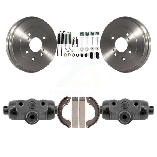 Brake Drum Shoes Spring And Cylinders Rear Kit For 2008 Nissan Versa 4-Wheel ABS