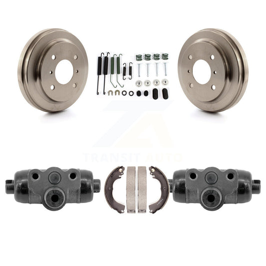 Brake Drum Shoe Spring Cylinder Rear Kit For 09-11 Nissan Versa With 4 Wheel ABS