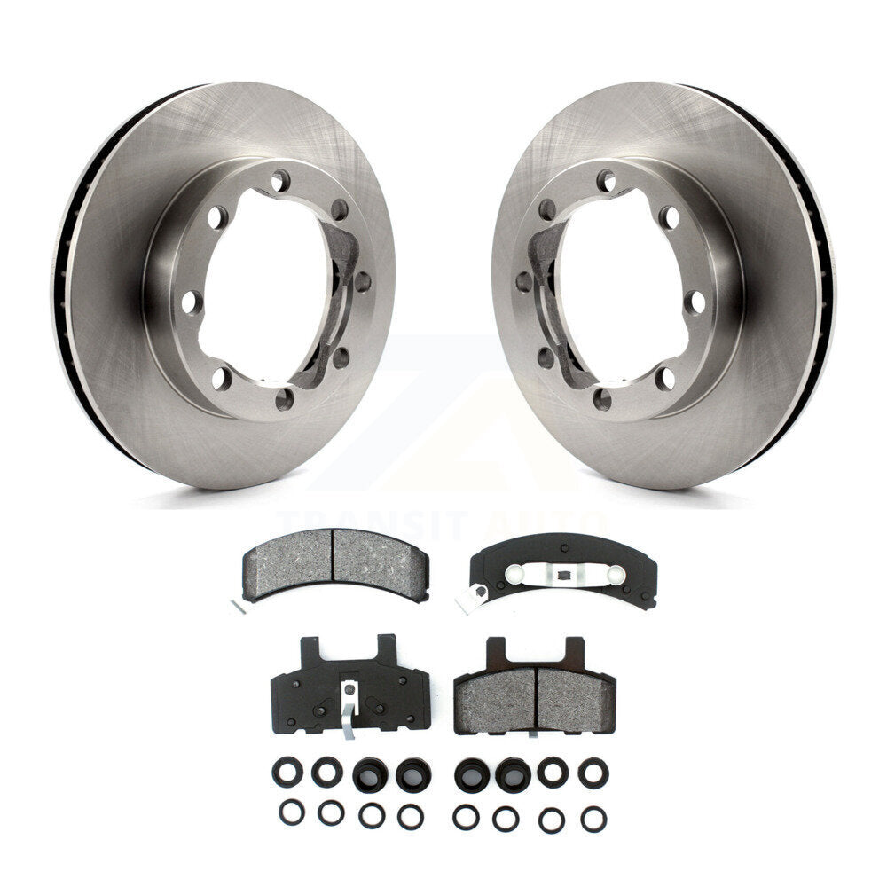 Brake Rotor & Semi-Metallic Pad Front Kit For GMC K2500 K1500 Suburban Chevrolet