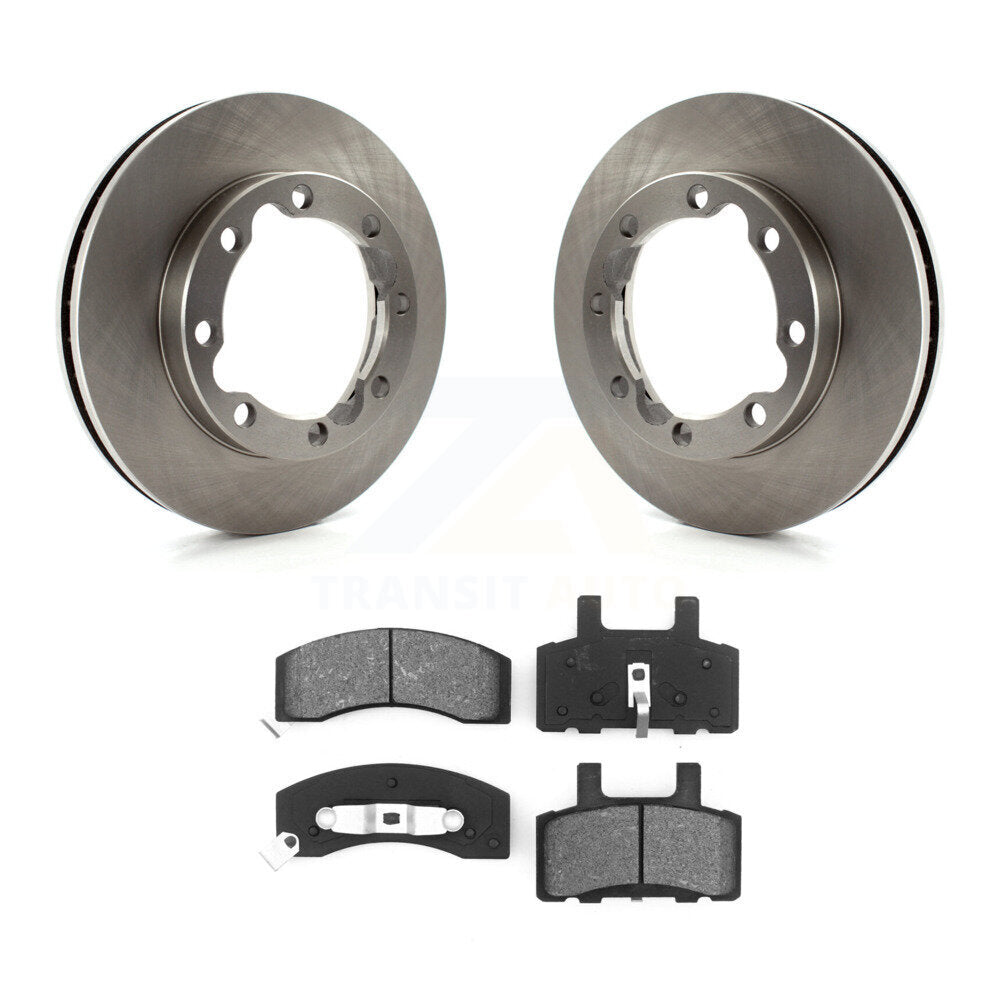 Brake Rotors Semi-Metallic Pad Front Kit For Dodge Ram 2500 K3500 3500 Chevrolet