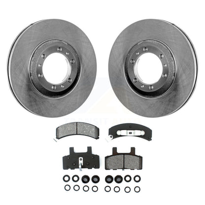 Disc Brake Rotor & Semi-Metallic Pad Front Kit For Cadillac DeVille Fleetwood 60
