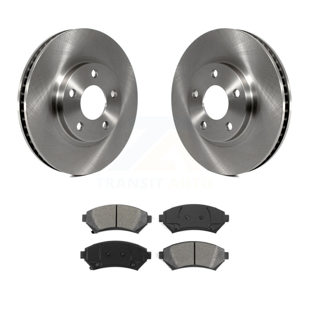 Brake Rotor Semi-Metallic Pad Front Kit For Chevrolet Impala Buick LeSabre Monte