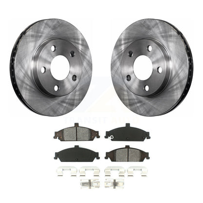 Brake Rotors & Semi-Metallic Pad Front Kit For Pontiac Grand Am Chevrolet Malibu