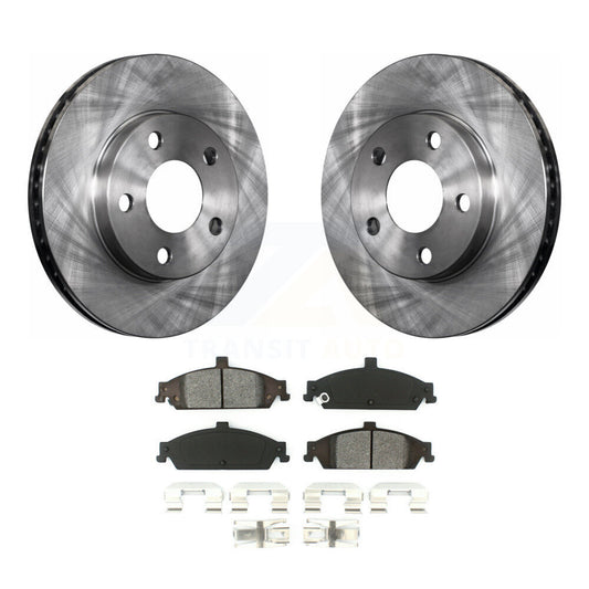 Brake Rotors & Semi-Metallic Pad Front Kit For Pontiac Grand Am Chevrolet Malibu