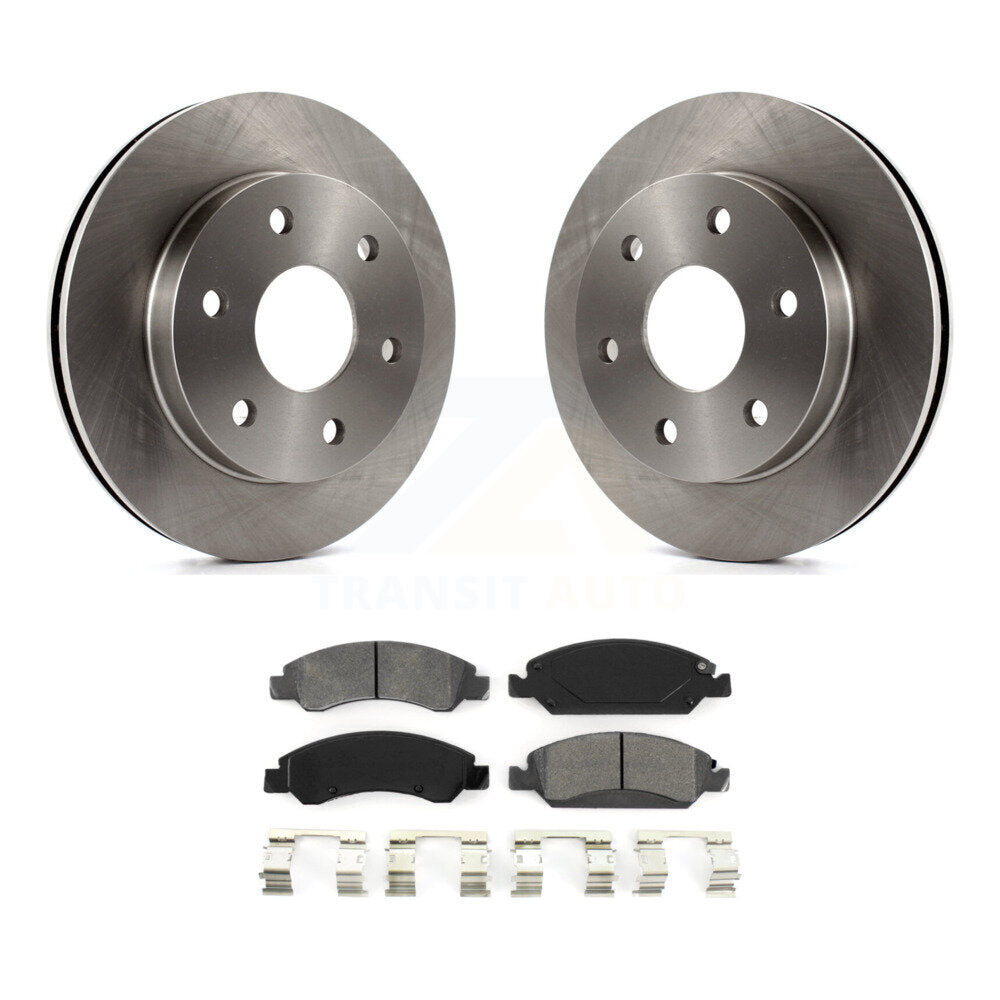 Brake Rotors Semi-Metallic Pad Front Kit For 07 GMC Sierra 1500 Disc rear brakes