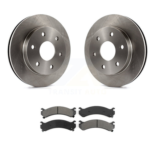 Brake Rotors & Semi-Metallic Pad Front Kit For Chevrolet Express 2500 GMC Savana