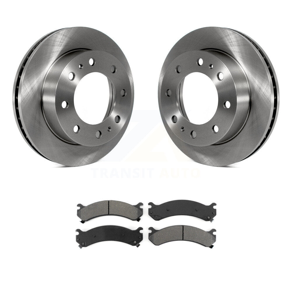 Brake Rotors Semi-Metallic Pad Front Kit For GMC Chevrolet Sierra 2500 HD Savana