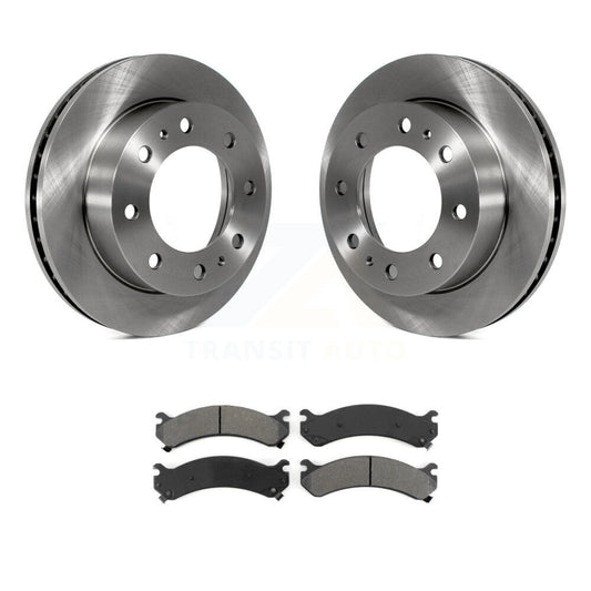 Brake Rotors Semi-Metallic Pad Front Kit For GMC Chevrolet Sierra 2500 HD Savana