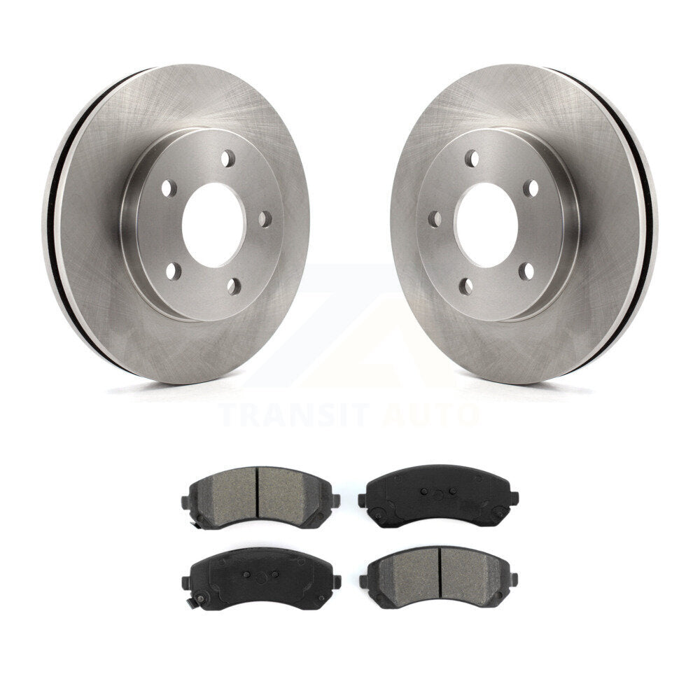 Disc Brake Rotors Semi-Metallic Pad Front Kit For Buick Rendezvous Pontiac Aztek
