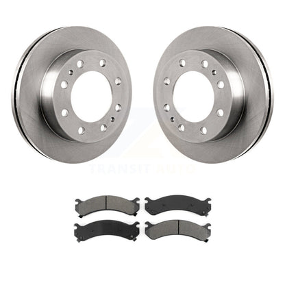 Brake Rotor Semi-Metallic Pad Front Kit For GMC Chevrolet Savana 3500 Express HD