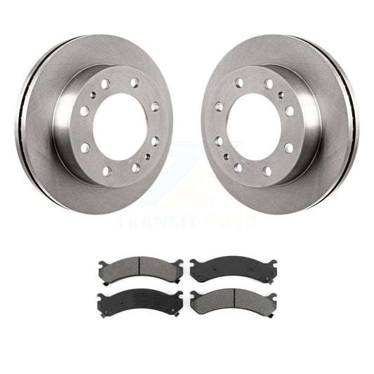 Brake Rotor Semi-Metallic Pad Front Kit For GMC Chevrolet Savana 3500 Express HD