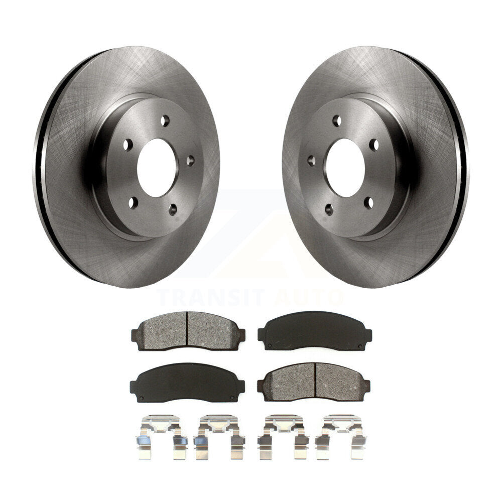 Brake Rotor Semi-Metallic Pad Front Kit For Saturn Vue Chevrolet Equinox Pontiac