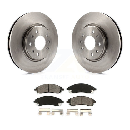 Disc Brake Rotor And Semi-Metallic Pad Front Kit For 2006-2007 Cadillac CTS Base