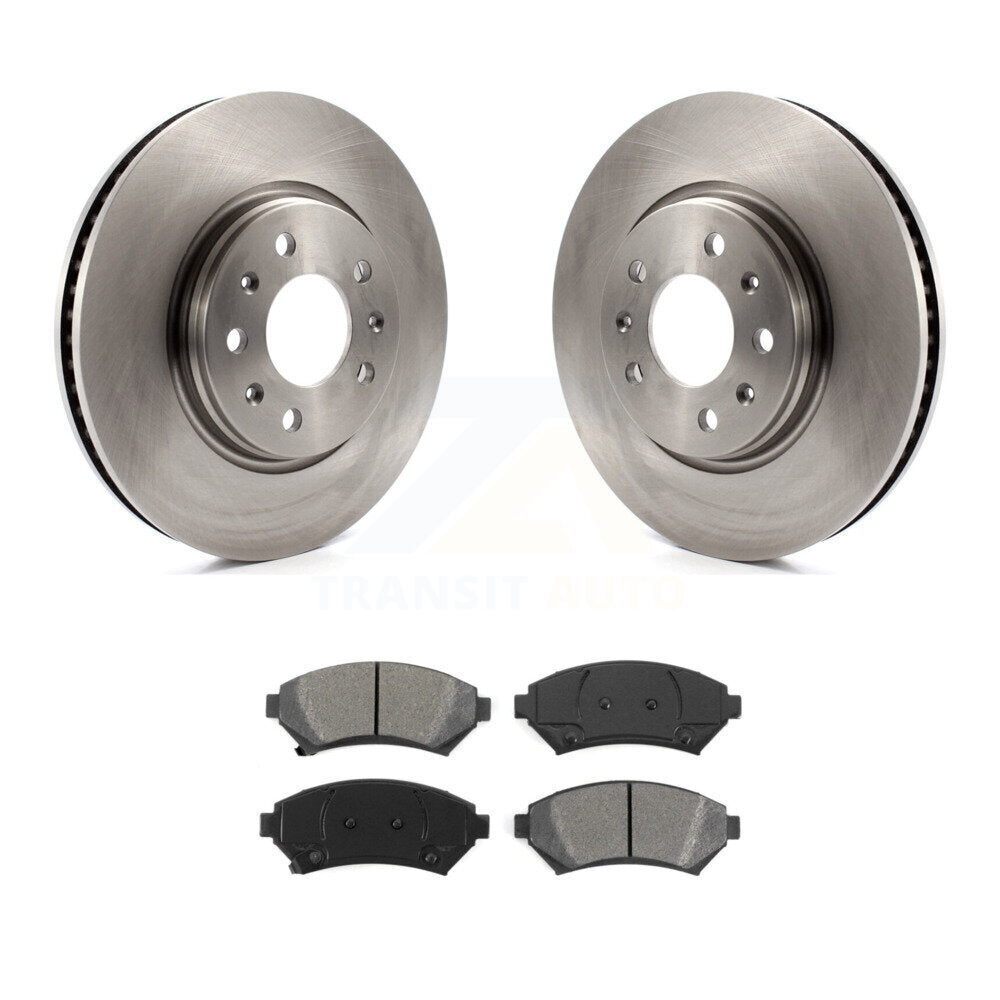 Disc Brake Rotors And Semi-Metallic Pads Front Kit For 2003 Cadillac Seville