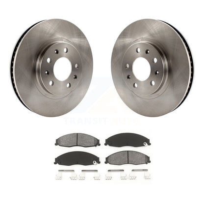 Disc Brake Rotors And Semi-Metallic Pads Front Kit For Cadillac CTS