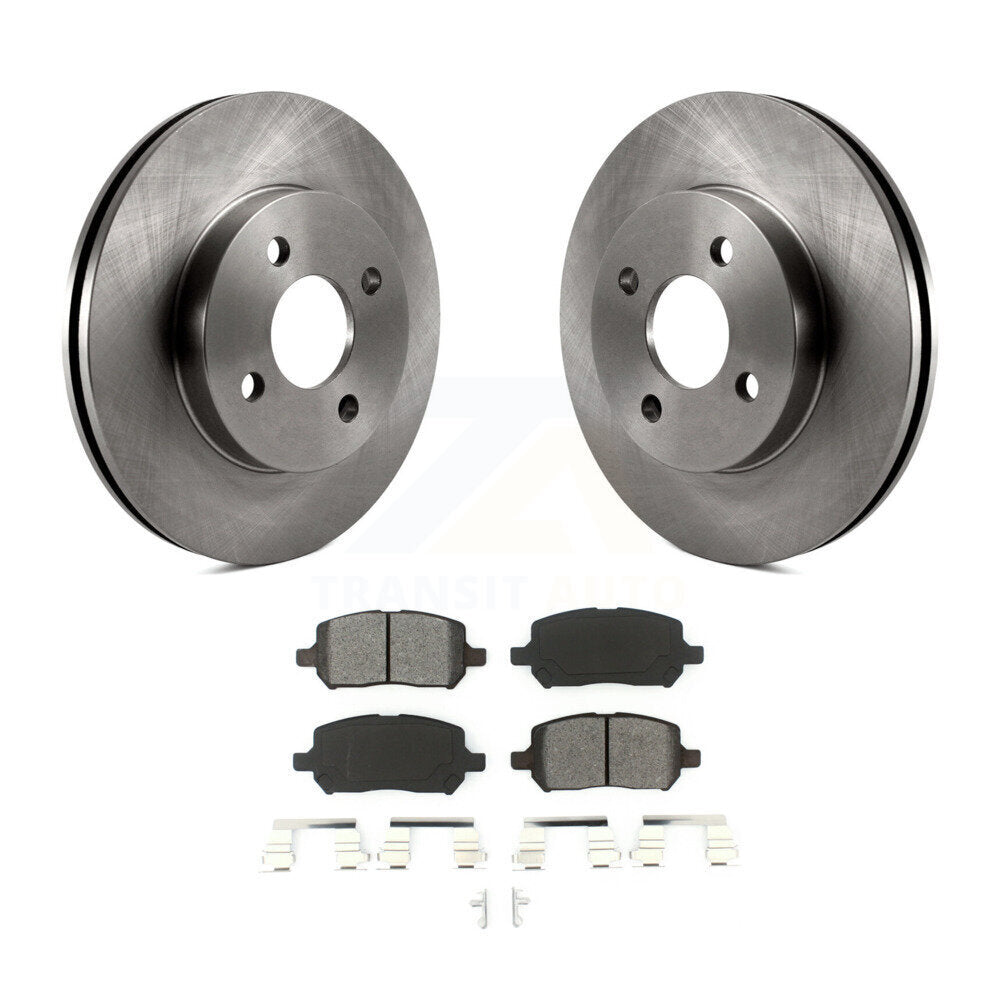 Brake Rotor & Semi-Metallic Pad Front Kit For Chevrolet Cobalt Pontiac G5 Saturn