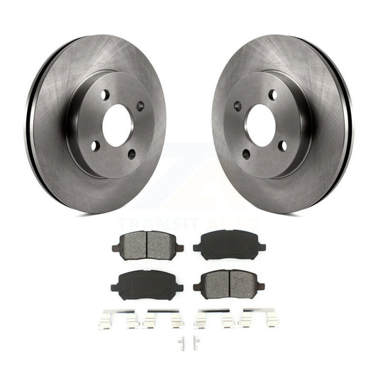 Brake Rotor & Semi-Metallic Pad Front Kit For Chevrolet Cobalt Pontiac G5 Saturn