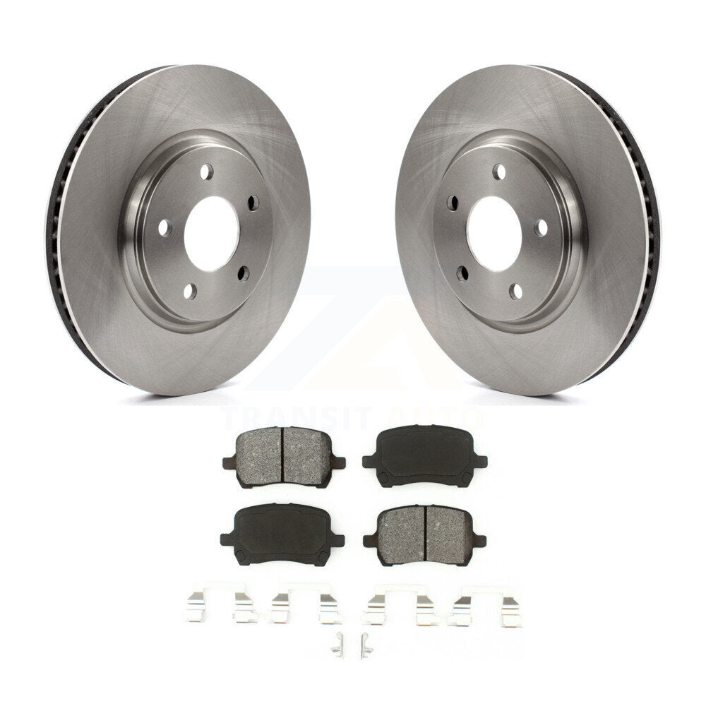 Brake Rotor & Semi-Metallic Pad Front Kit For Chevrolet Malibu Pontiac G6 Cobalt