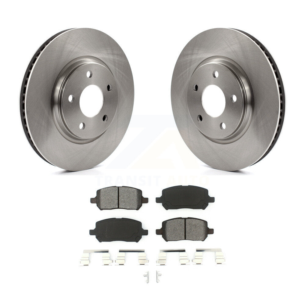 Brake Rotor And Semi-Metallic Pad Front Kit For Pontiac G5 With Rear Disc Brakes