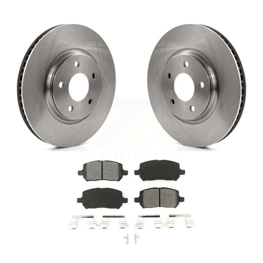 Brake Rotor And Semi-Metallic Pad Front Kit For Pontiac G5 With Rear Disc Brakes