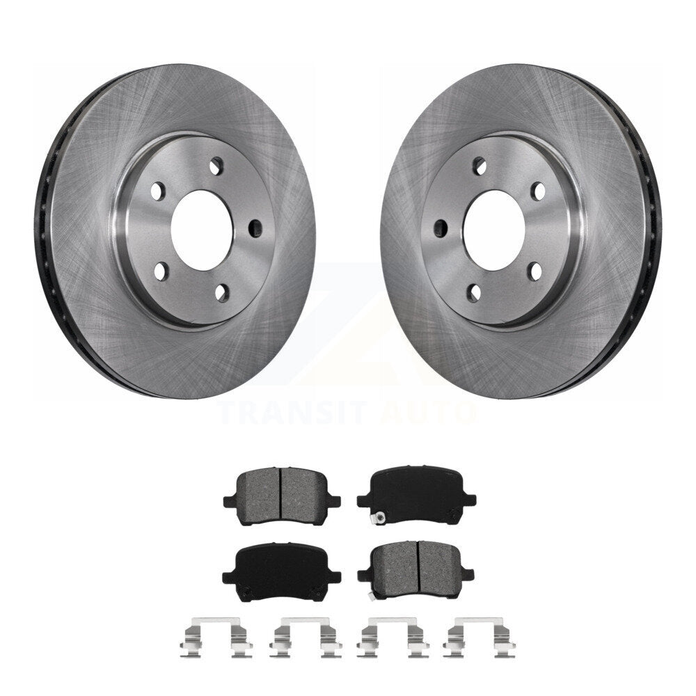 Disc Brake Rotors And Semi-Metallic Pads Front Kit For Chevrolet Malibu