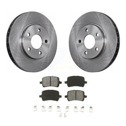 Disc Brake Rotor And Semi-Metallic Pad Front Kit For Chevrolet Malibu Pontiac G6