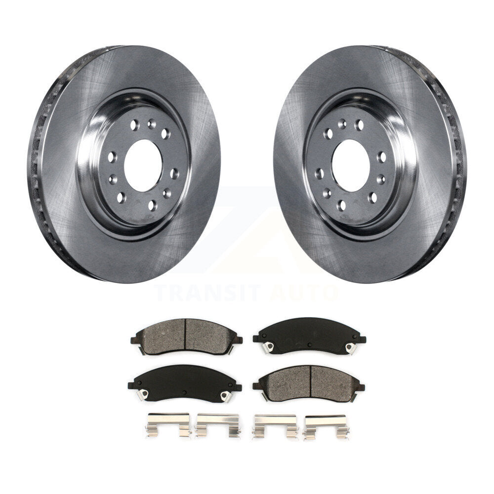 Disc Brake Rotors And Semi-Metallic Pads Front Kit For 2004-2009 Cadillac SRX