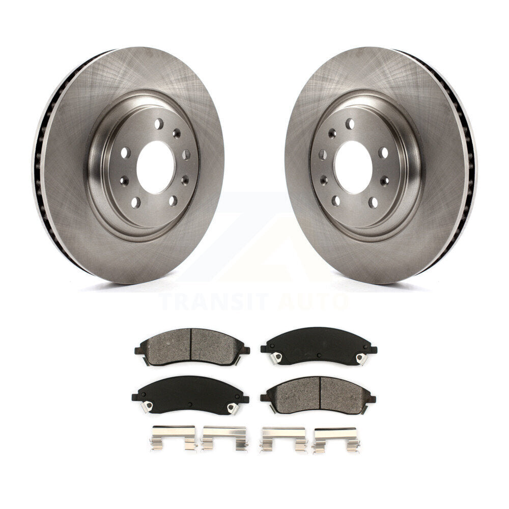 Brake Rotors Semi-Metallic Pad Front Kit For Cadillac CTS STS Pontiac Bonneville