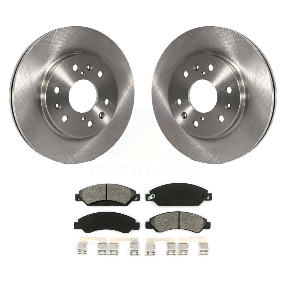 Brake Rotors Semi-Metallic Pad Front Kit For Chevrolet Avalanche Cadillac GMC XL